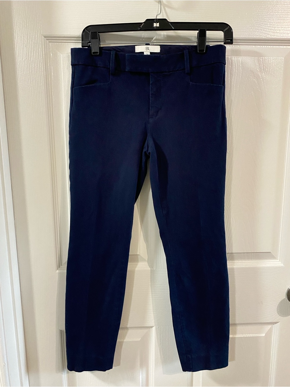Banana Republic Sloan Slim Fit Ankle Pants Navy Blue Size 2 Career Work Office